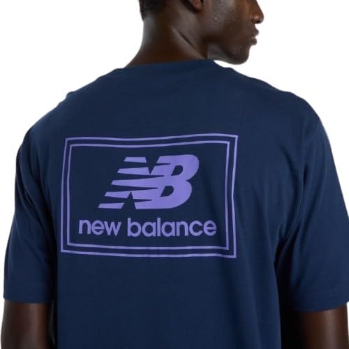 image:imageNew Balance Mens Graphic TShirtNb Navy Woven Label