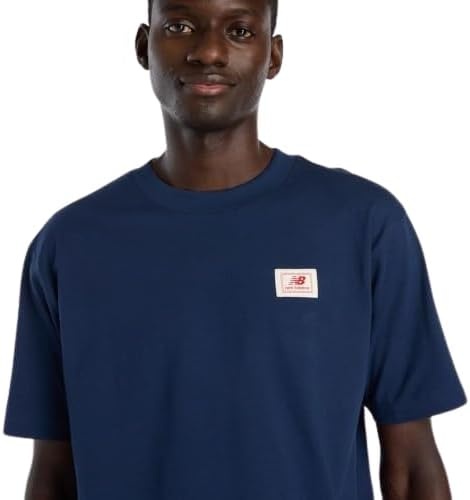 image:imageNew Balance Mens Graphic TShirtNb Navy Woven Label