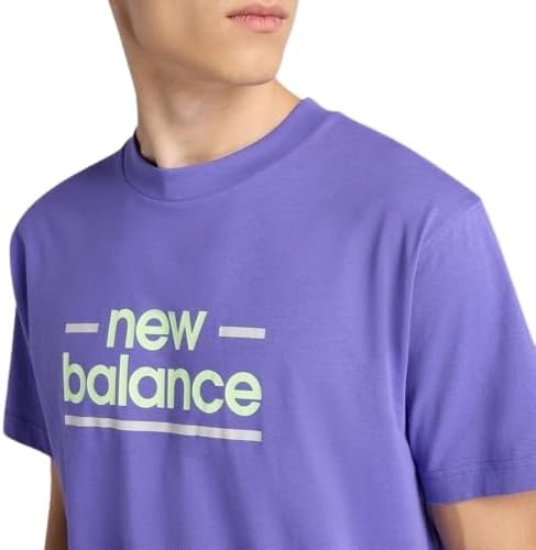 image:imageNew Balance Mens Linear Lines TShirtElectric Purple Linear Lines