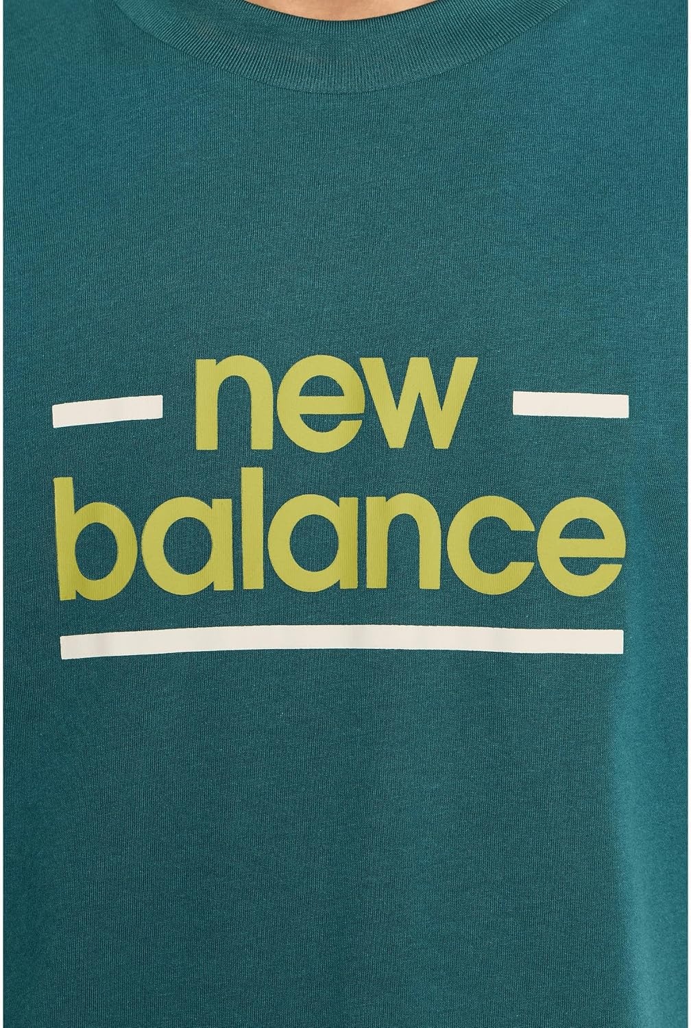 image:imageNew Balance Mens Linear Lines TShirtMedusa Green Linear Lines