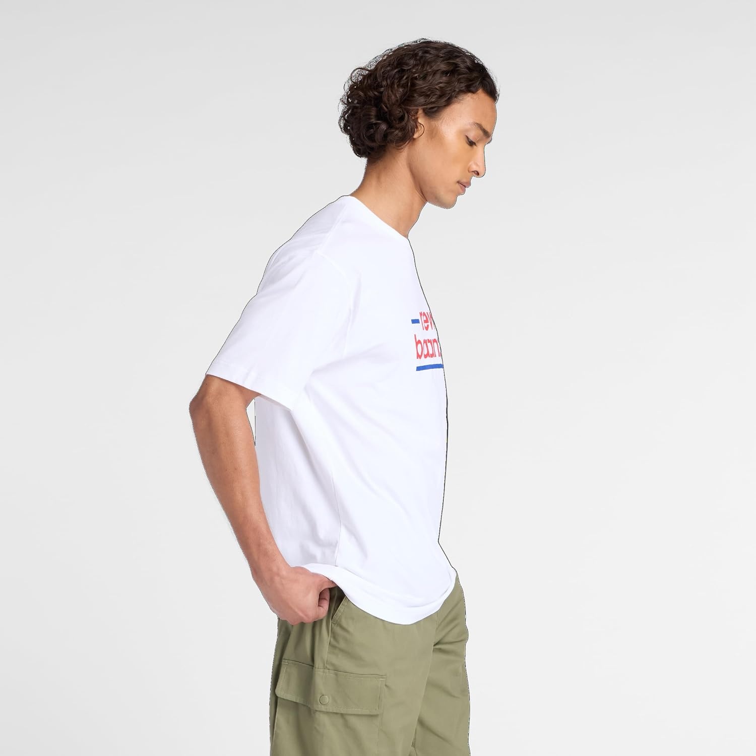 image:imageNew Balance Mens Linear Lines TShirtWhite