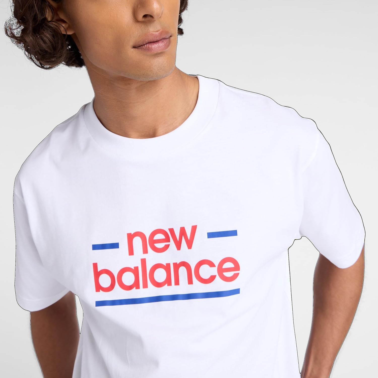 image:imageNew Balance Mens Linear Lines TShirtWhite