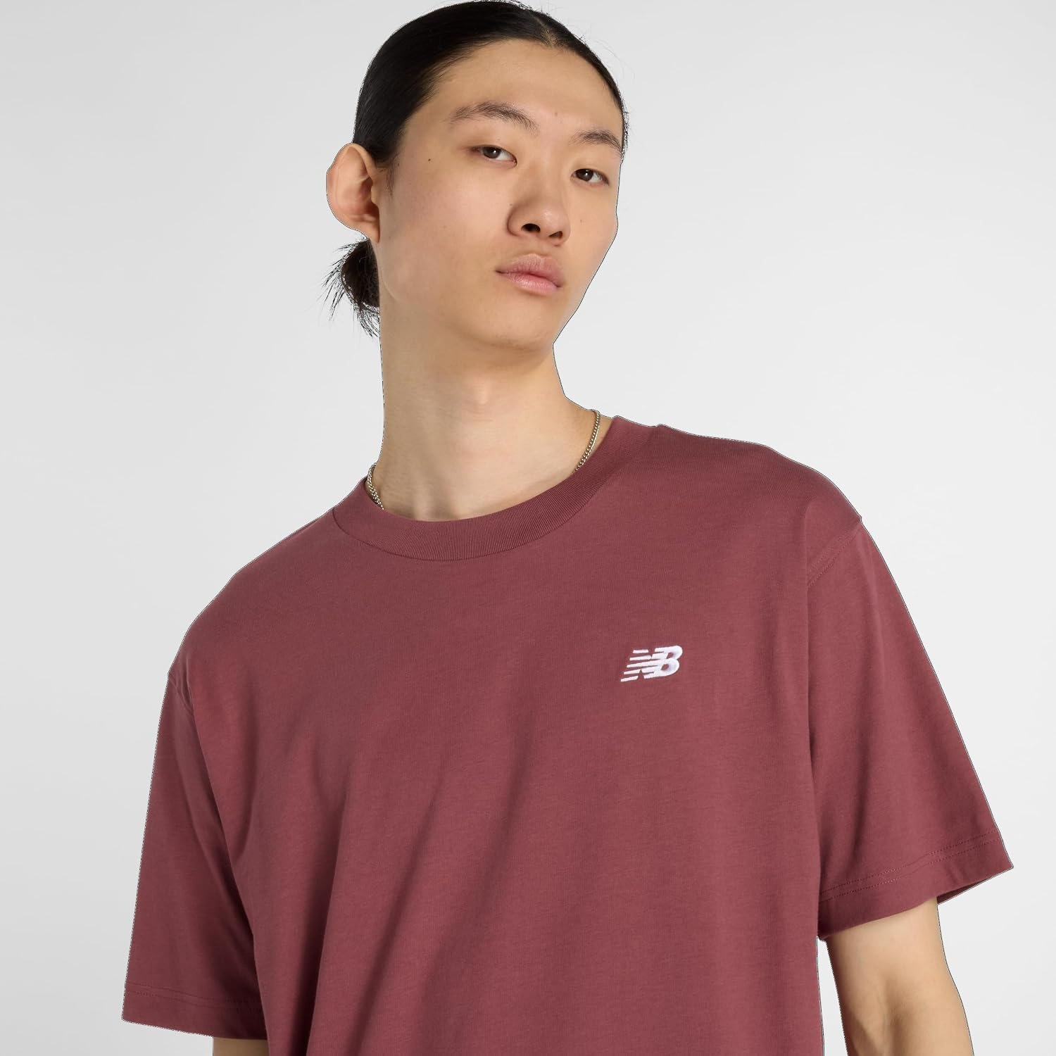 image:imageNew Balance Mens Sport Essentials Cotton TShirtWashed Burgundy
