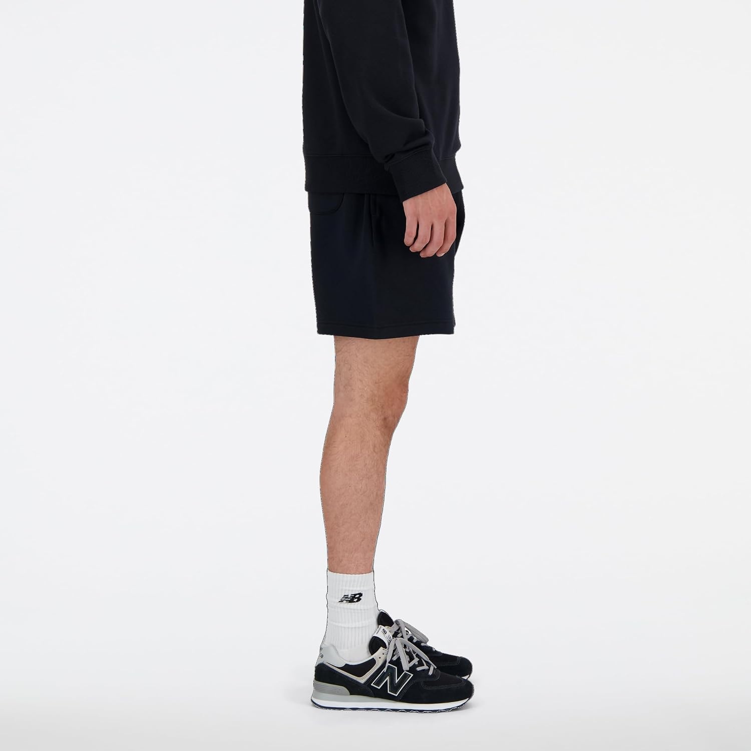 image:imageNew Balance Mens Sport Essentials Fleece Short 7 Black XXLarge