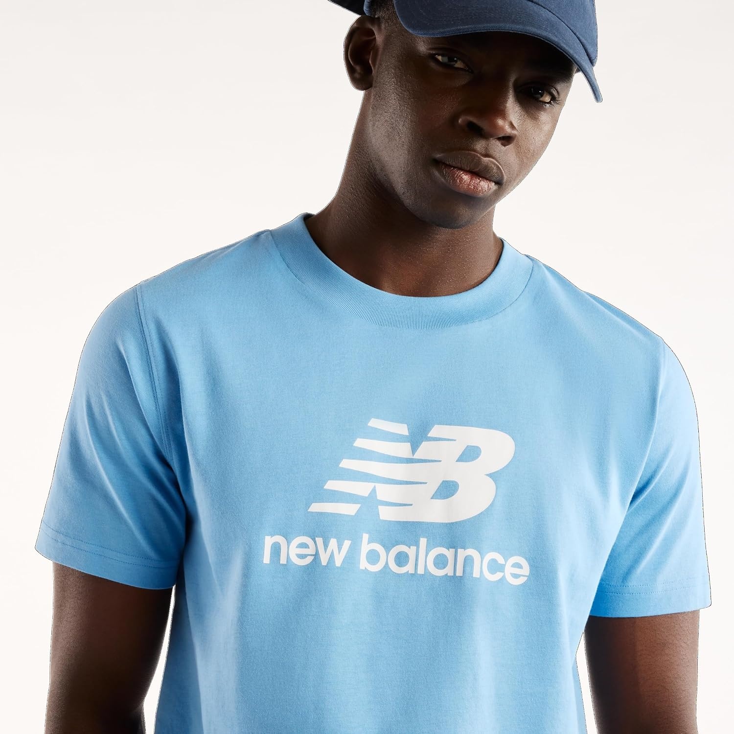 image:imageNew Balance Mens Sport Essentials Logo TShirtAnalog Blue
