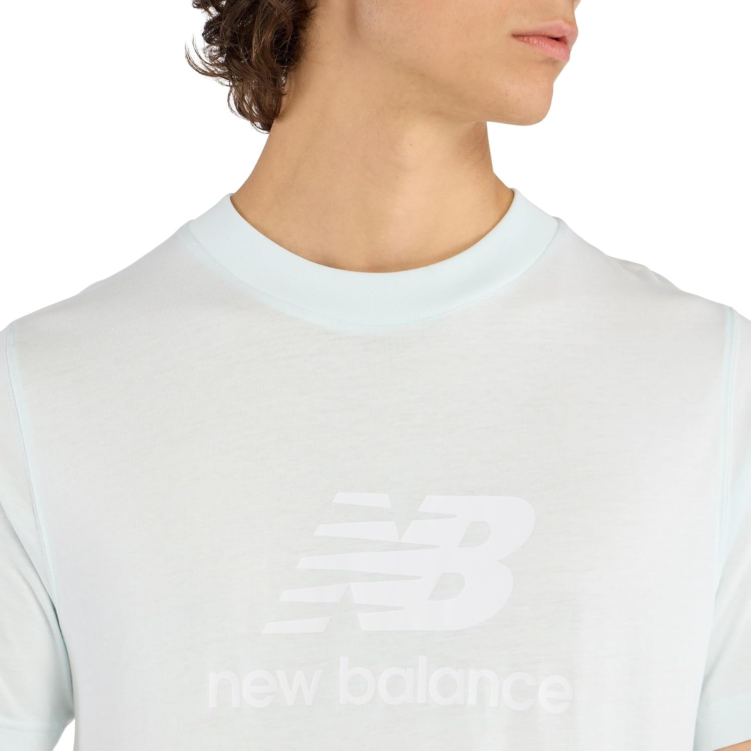 image:imageNew Balance Mens Sport Essentials Logo TShirtGlint Blue