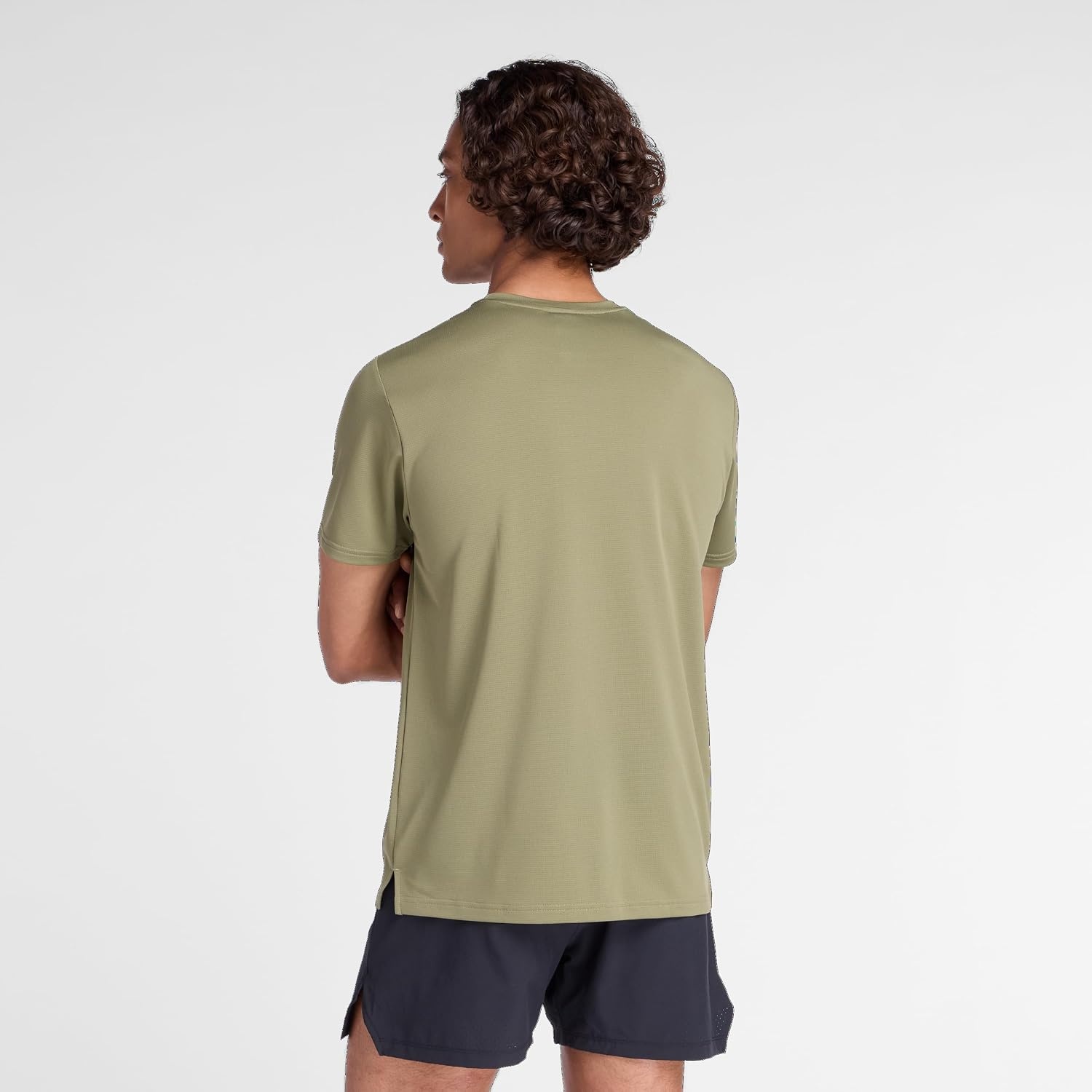 image:imageNew Balance Mens Sport Short Sleeve TShirtDark Olivine