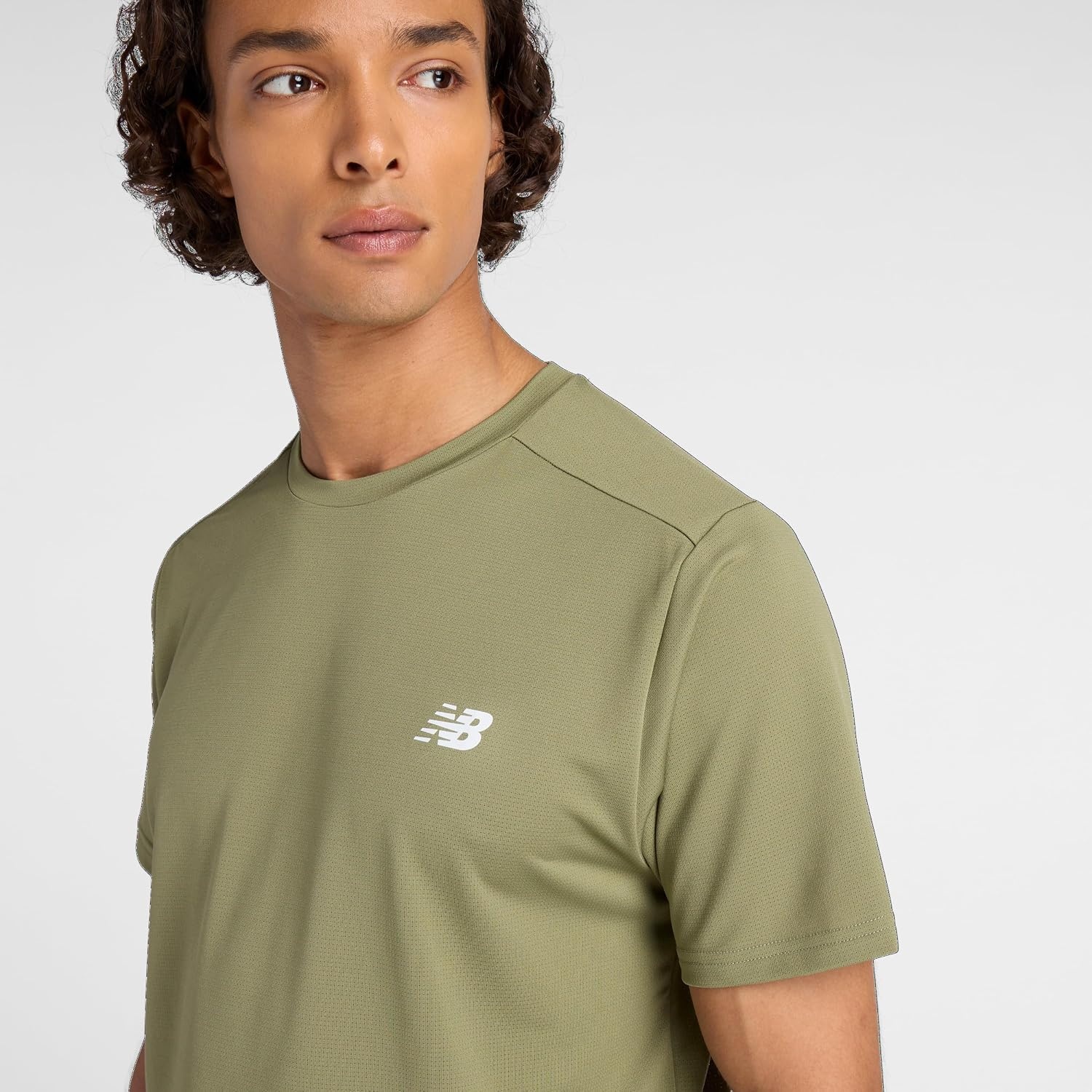 image:imageNew Balance Mens Sport Short Sleeve TShirtDark Olivine
