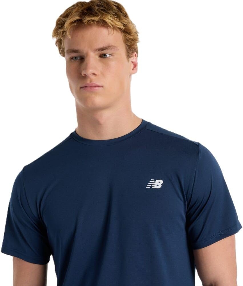 image:imageNew Balance Mens Sport Short Sleeve TShirtNb Navy