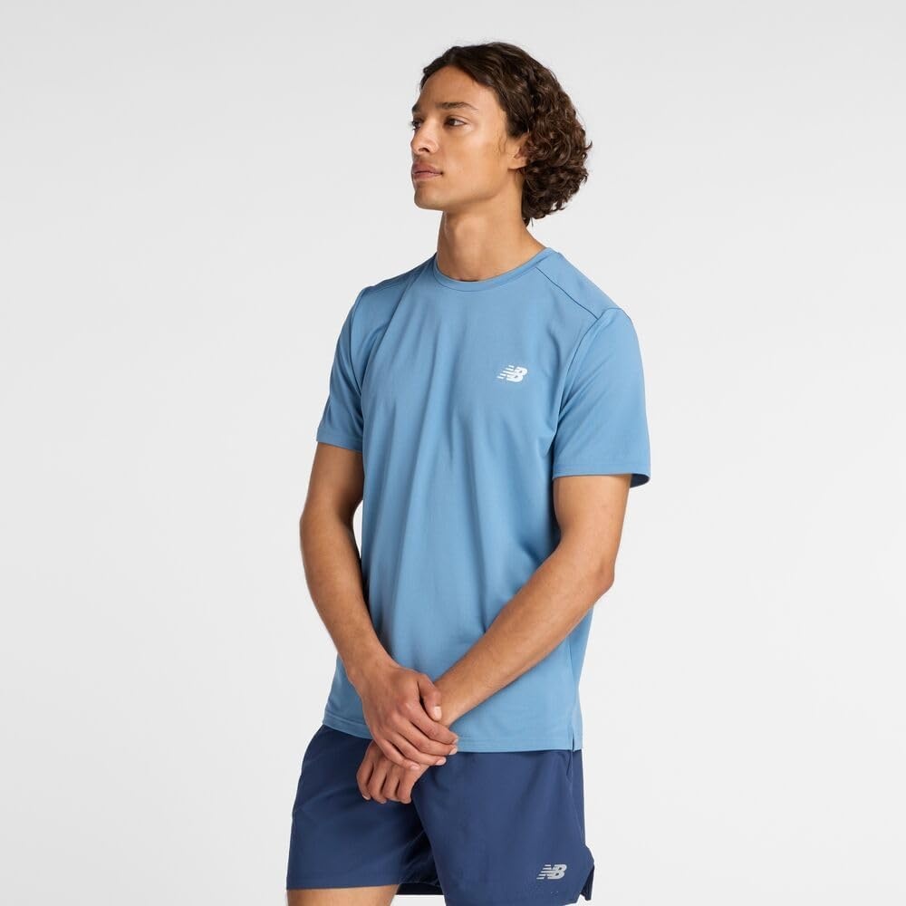 image:imageNew Balance Mens Sport Short Sleeve TShirtShoreline Blue
