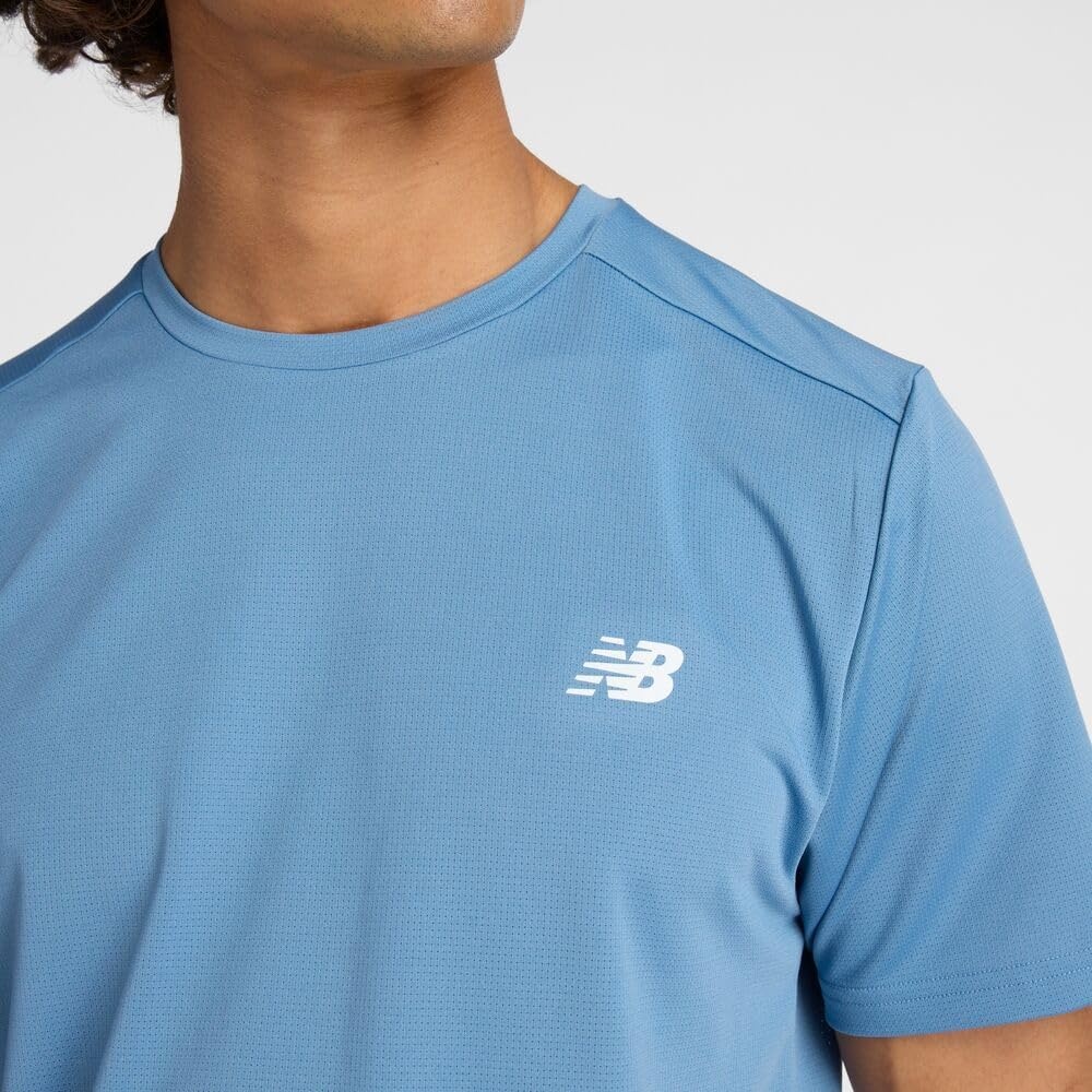 image:imageNew Balance Mens Sport Short Sleeve TShirtShoreline Blue