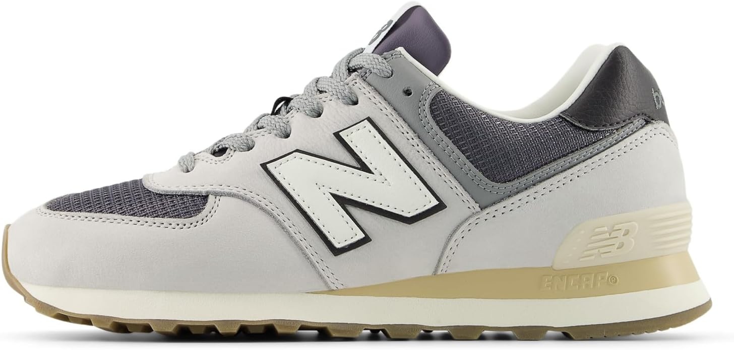 image:imageNew Balance UnisexAdult 574 Sneaker6023 BlackDark Silver Metallic