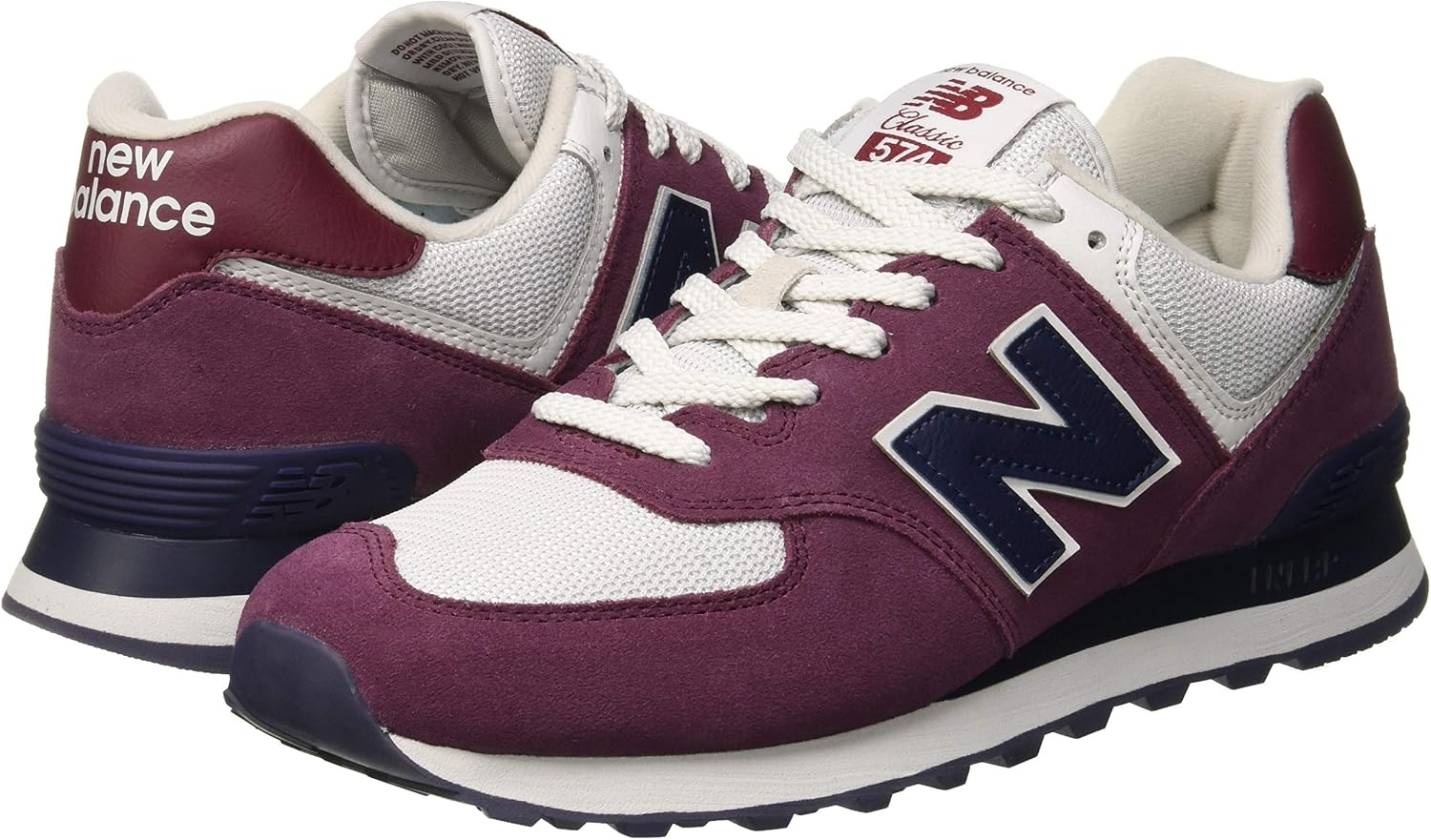 image:imageNew Balance UnisexAdult 574 V2 Casual ShoesRed Scarlet Pigmentt