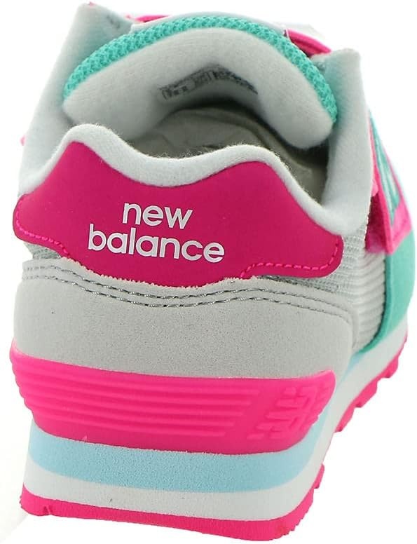 image:imageNew Balance UnisexChild 515 V1 Hook amp Loop Walking ShoesSummer FogPink Glo