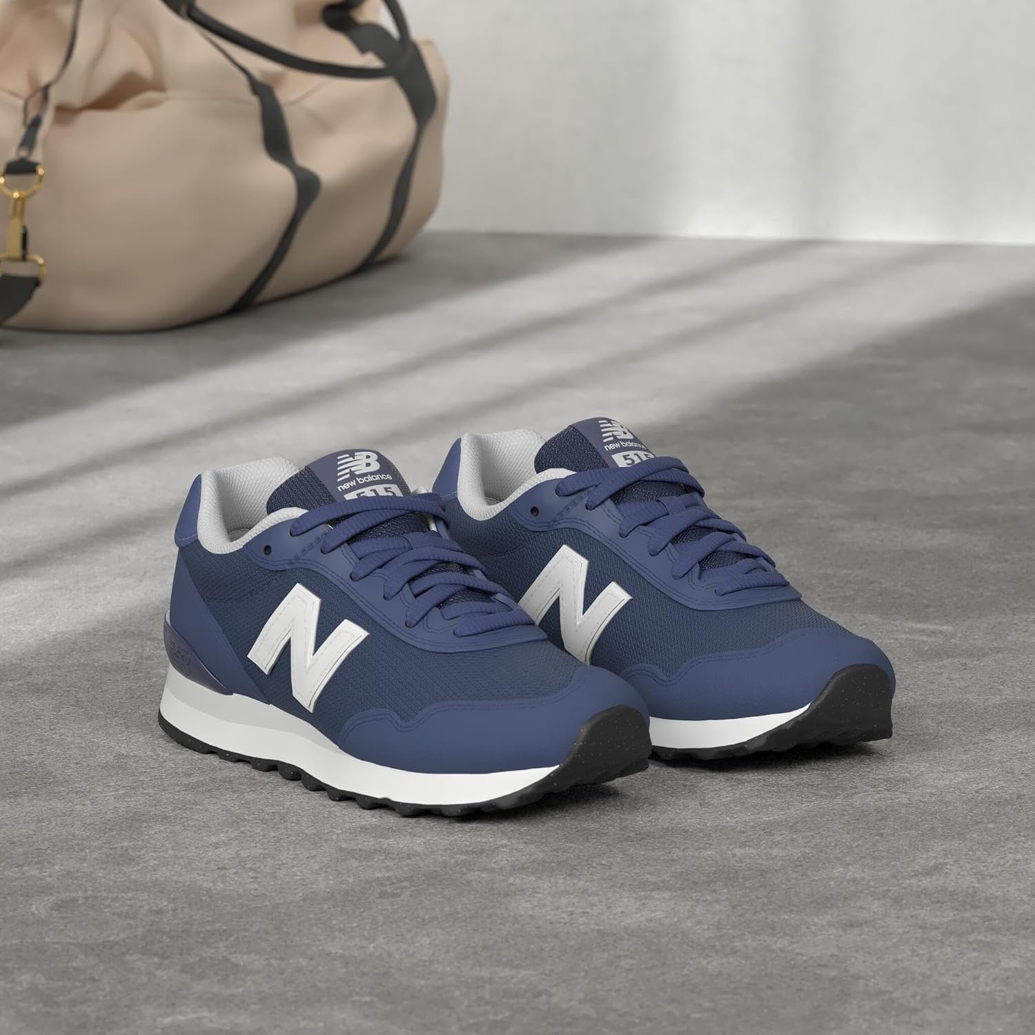 image:imageNew Balance Womens 515 SneakerNb NavyNb WhiteAluminum Grey