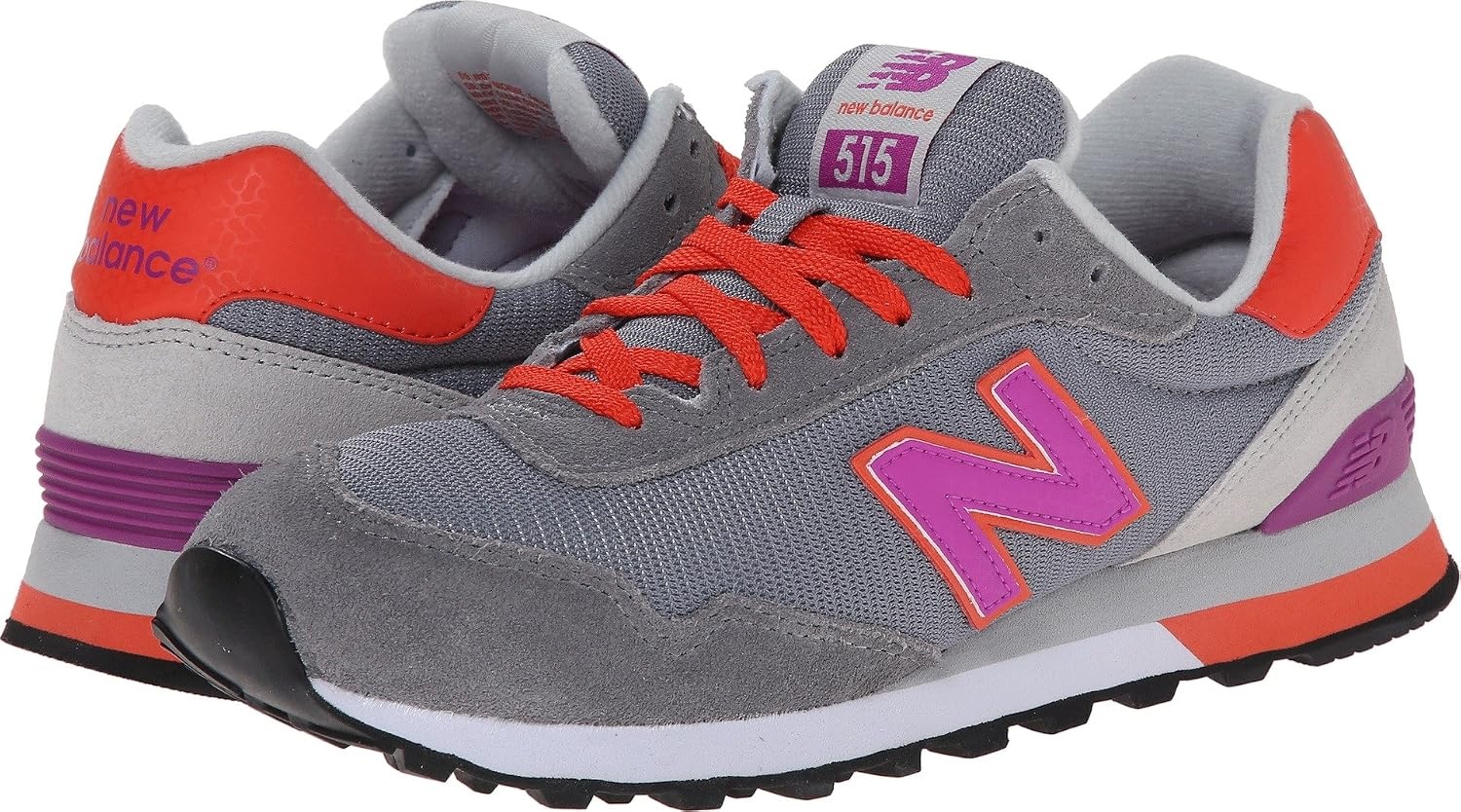 image:imageNew Balance Womens 515 V1 Classic SneakerSneaker Casual ShoesGreyPurpleOrange