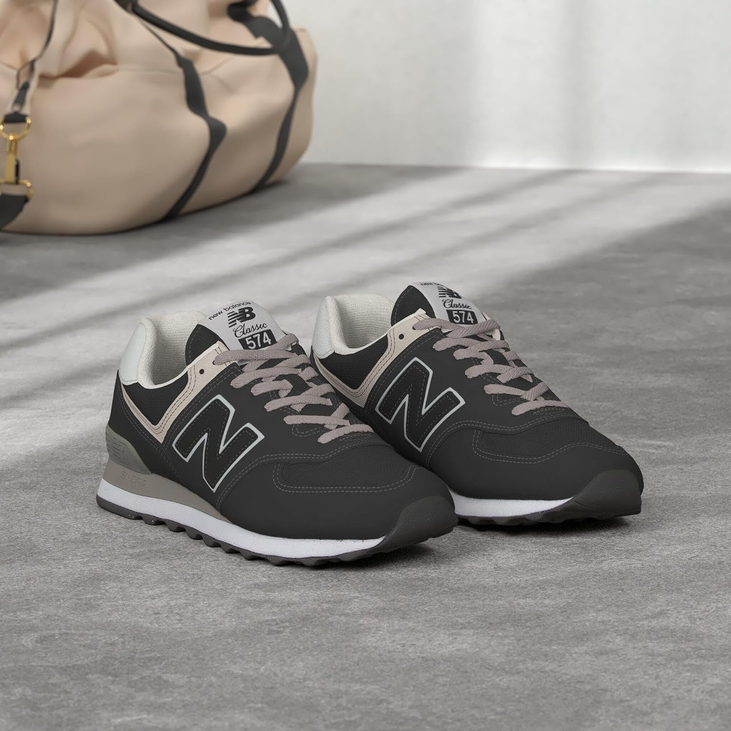 image:imageNew Balance Womens 574 Core SneakerBlackWhite
