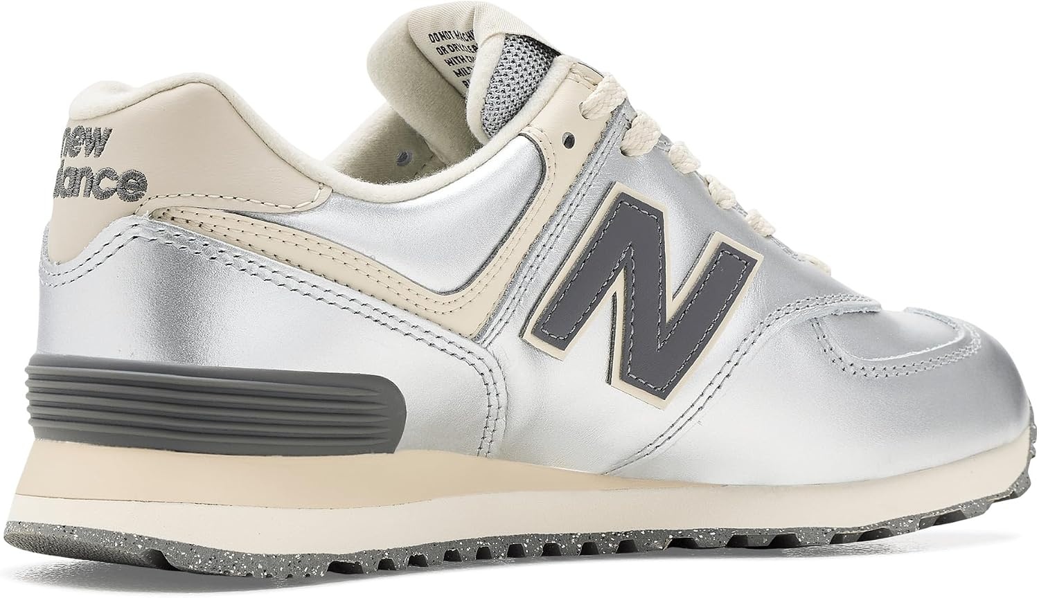 image:imageNew Balance Womens 574 ShoesMetallic SilverArtic Grey