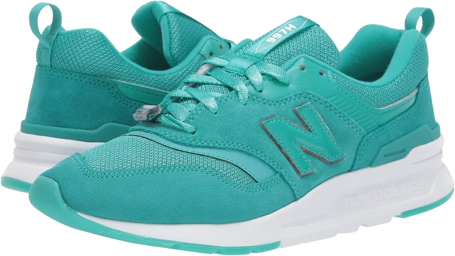 image:imageNew Balance Womens 997H V1 Sneaker Casual ShoesVerditeWhite