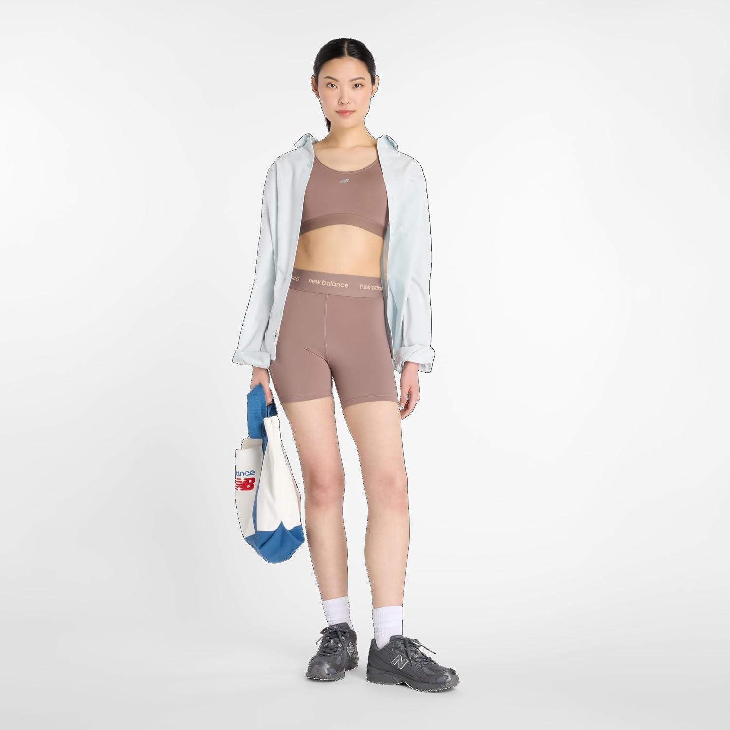 image:imageNew Balance Womens NB Essential Run BraEarth Shadow