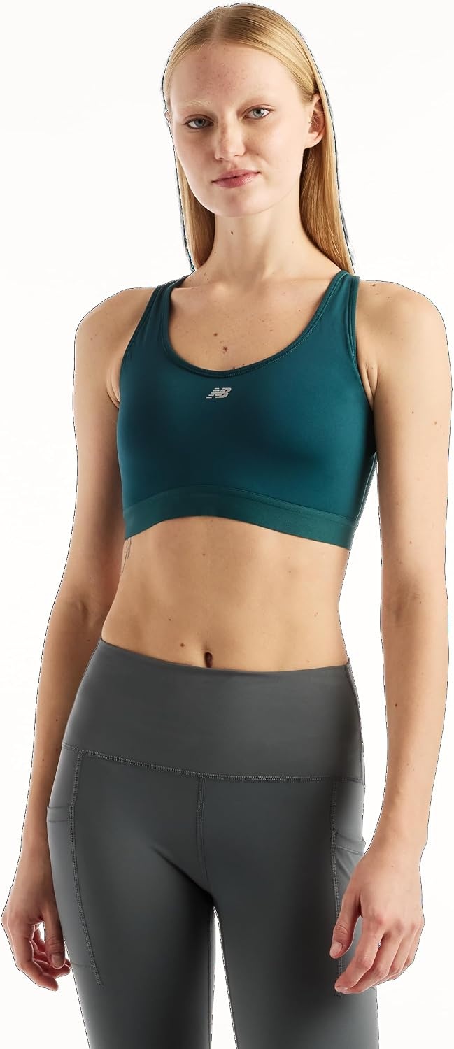 image:imageNew Balance Womens NB Essential Run BraMedusa Green