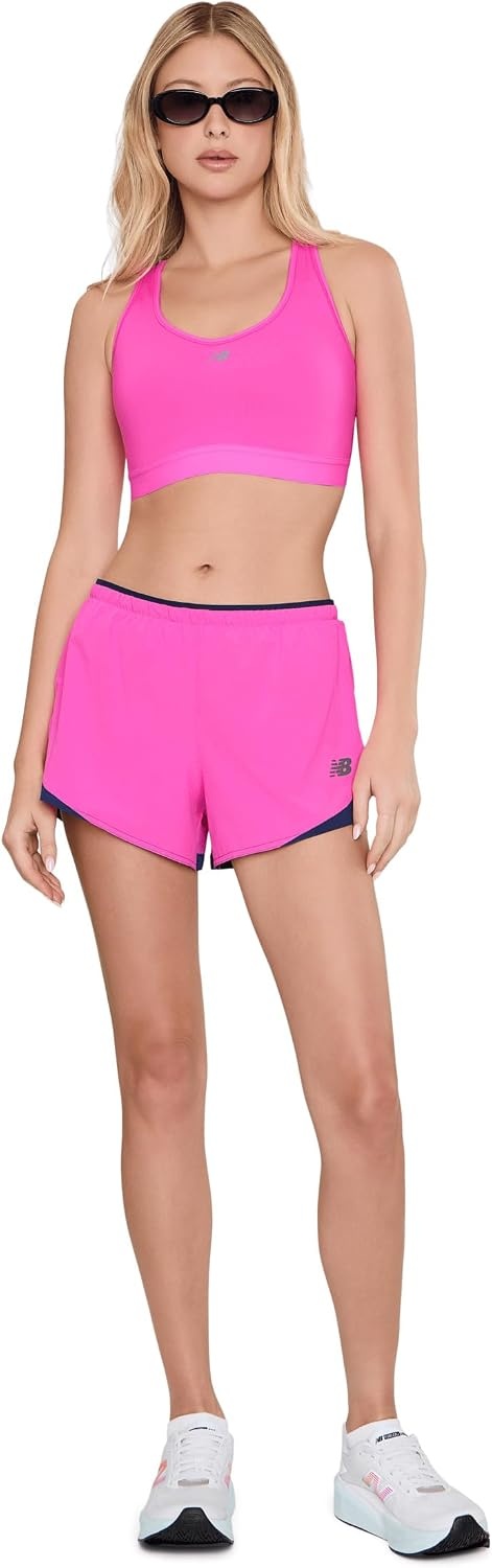 image:imageNew Balance Womens NB Essential Run BraPink Heat