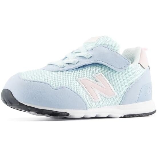 image:imageNew Balance BabyBoys 515 Newb Hook amp Loop Casual ShoesOxford BlueShell Pink