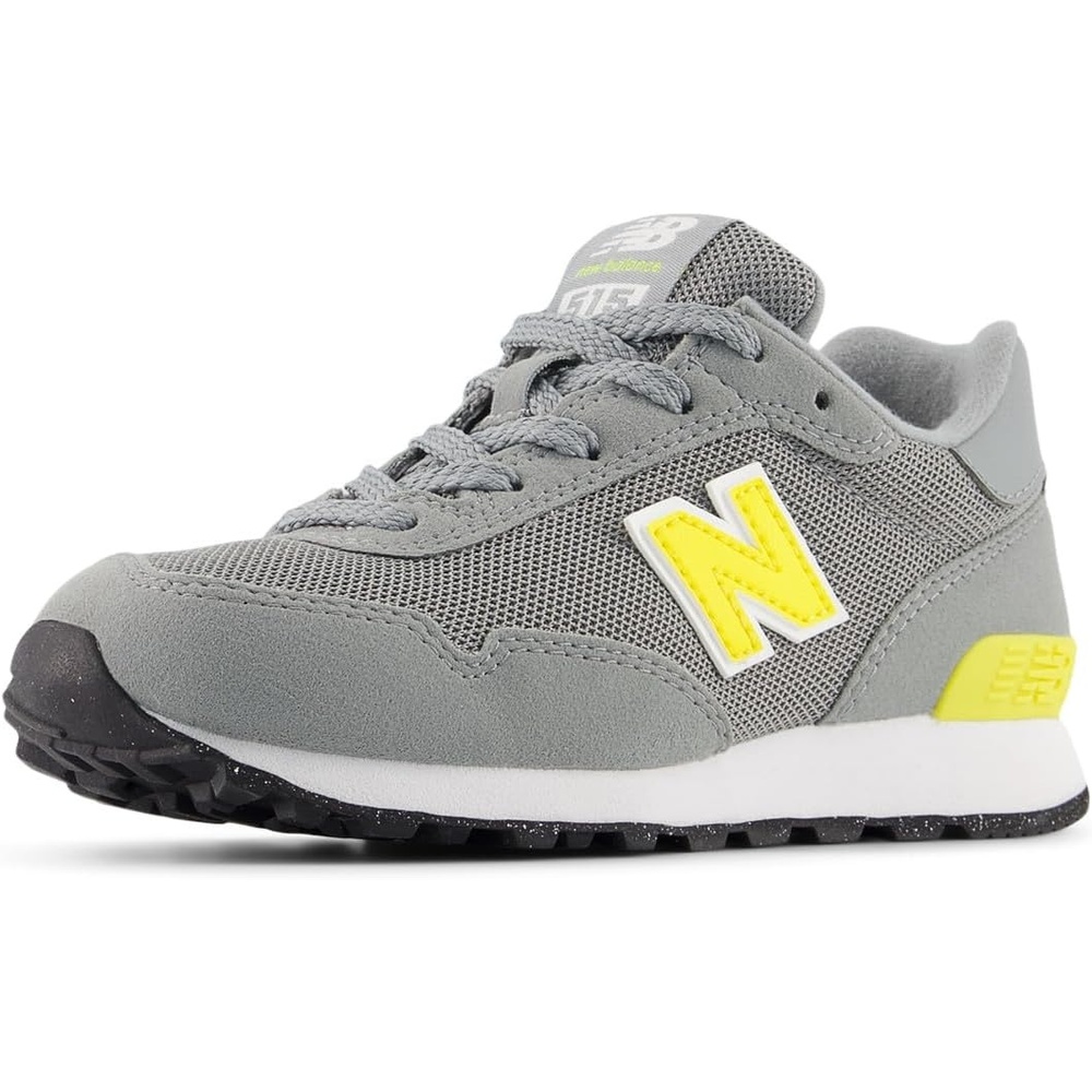 image:imageNew Balance Kids 515 Lace Sneaker Little Kid Casual ShoesSlate GreyPunch Yellow