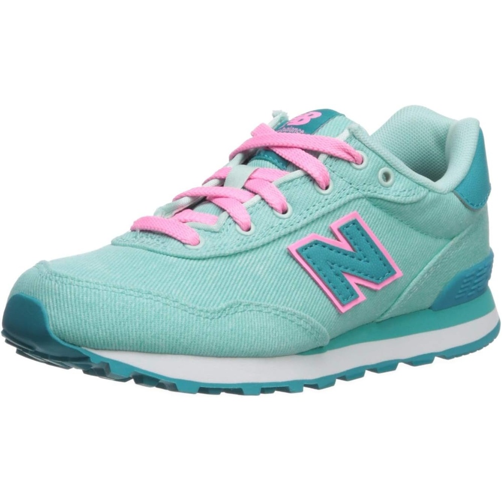 image:imageNew Balance Kids 515 V1 Hook and Loop SneakerLight TidepoolNeon Aqua Blue