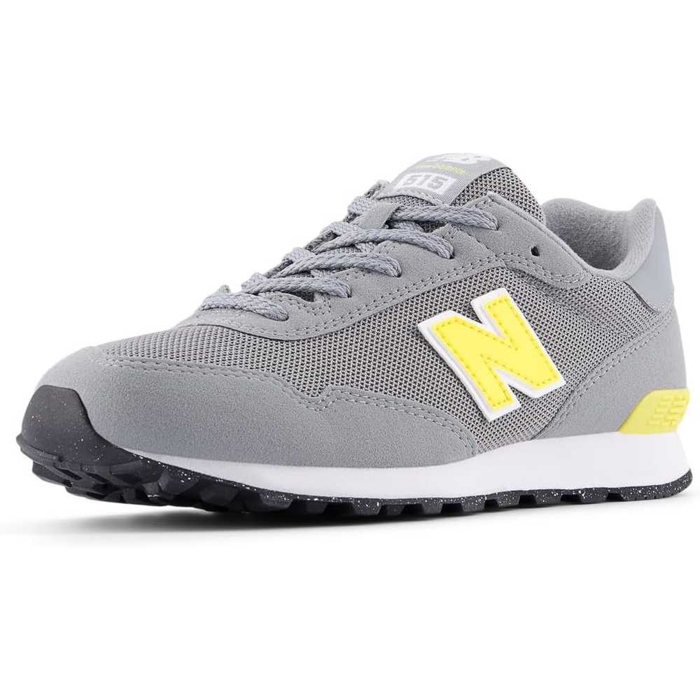 image:imageNew Balance Kids 515 V1 Hook and Loop SneakerSlate GreyPunch Yellow
