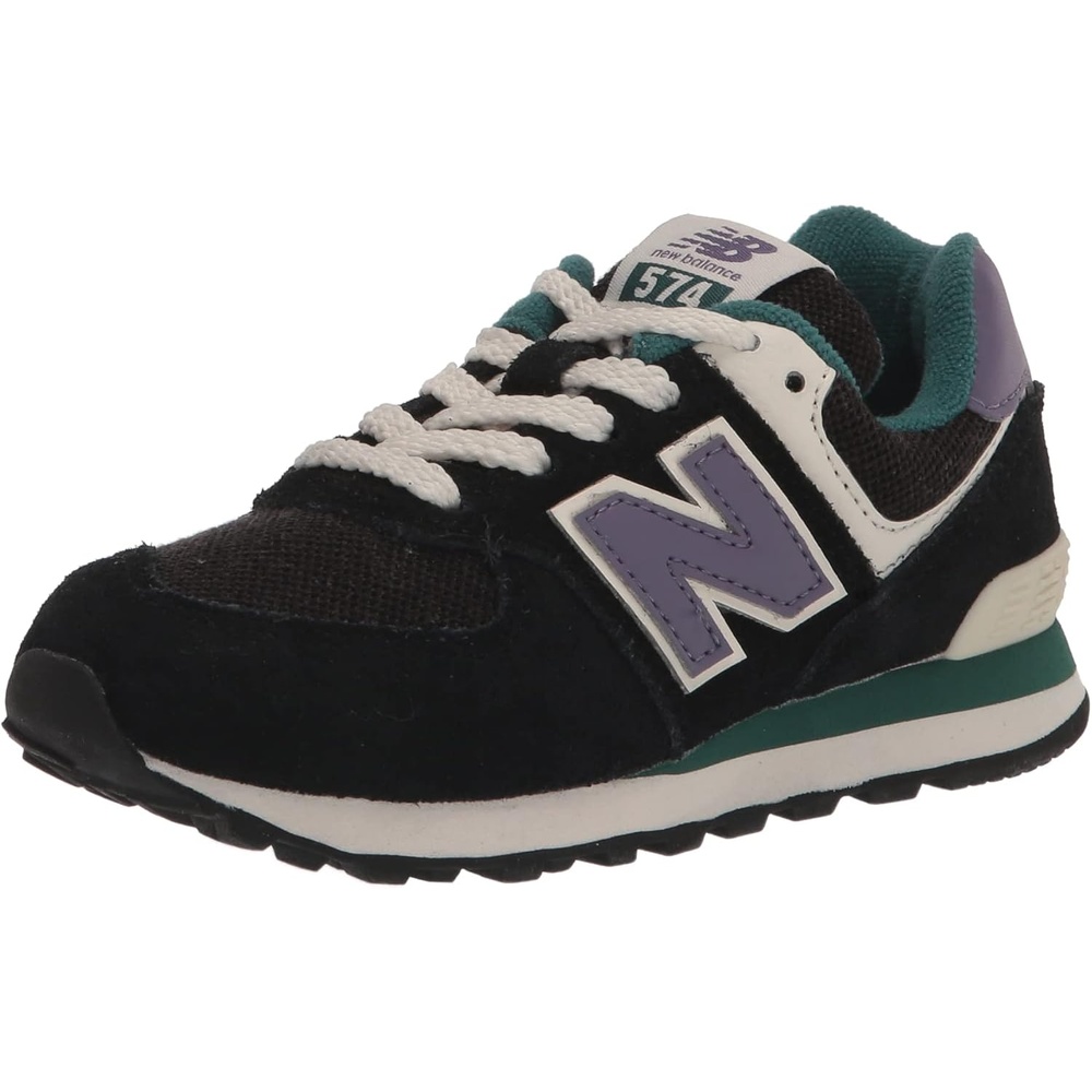 image:imageNew Balance Kids 574 V1 Classic LaceUp Sneaker Big KidBlackMercuryVintage Teal