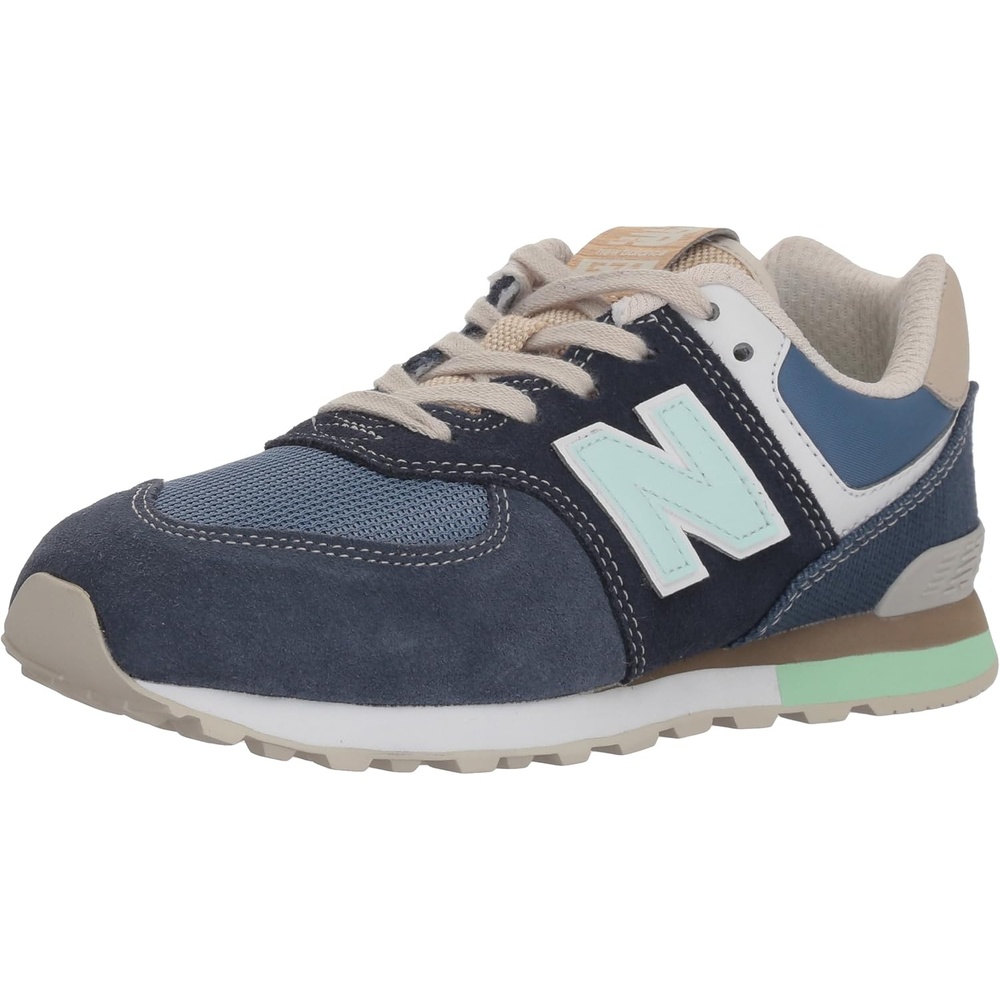 image:imageNew Balance Kids 574 V1 Classic LaceUp Sneaker Big KidNavyVintage Indigo