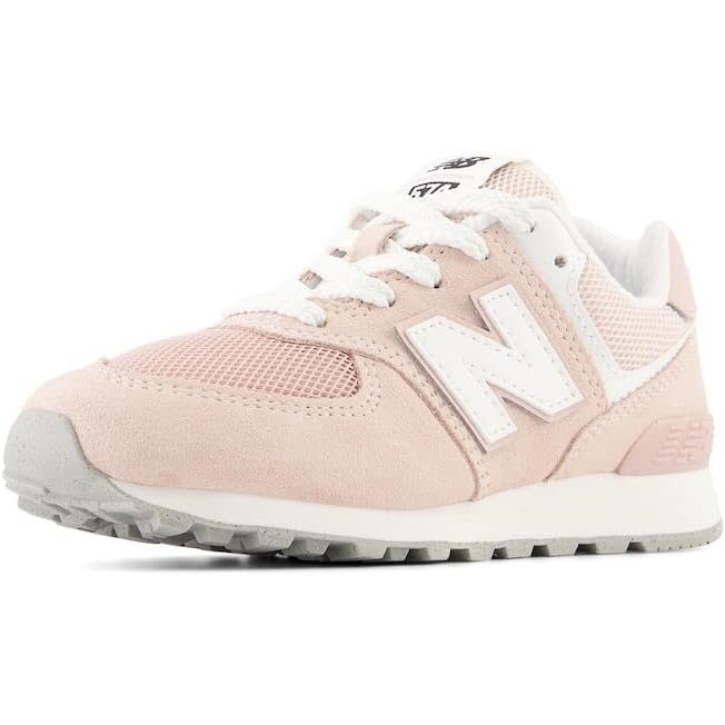 image:imageNew Balance Kids 574 V1 Classic LaceUp Sneaker Big KidQuartz PinkWhite