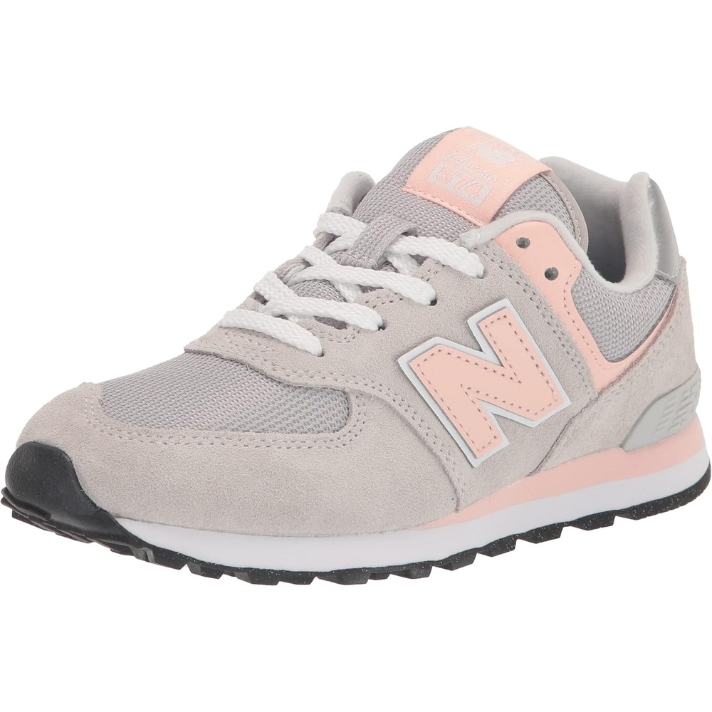 image:imageNew Balance Kids 574 V1 Classic LaceUp Sneaker Big KidRain CloudPink Haze