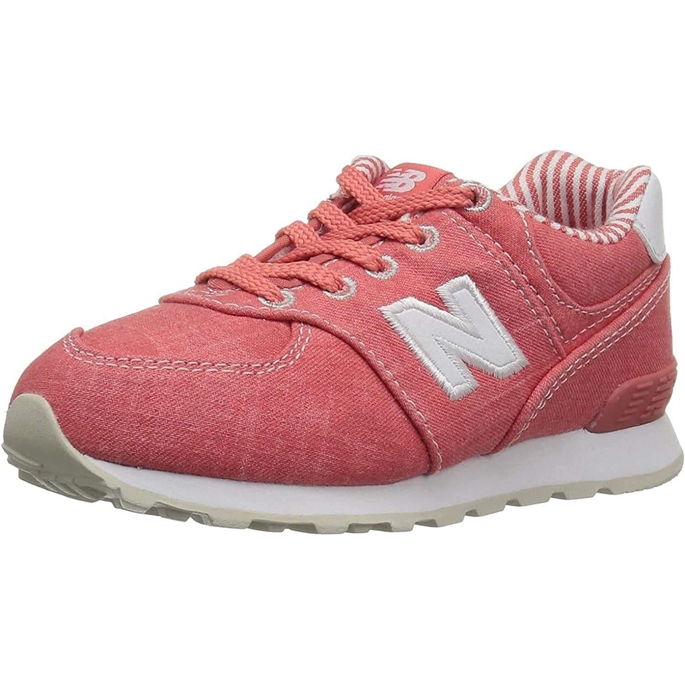 image:imageNew Balance Kids 574 V1 Classic LaceUp Sneaker Big KidSpiced CoralWhite