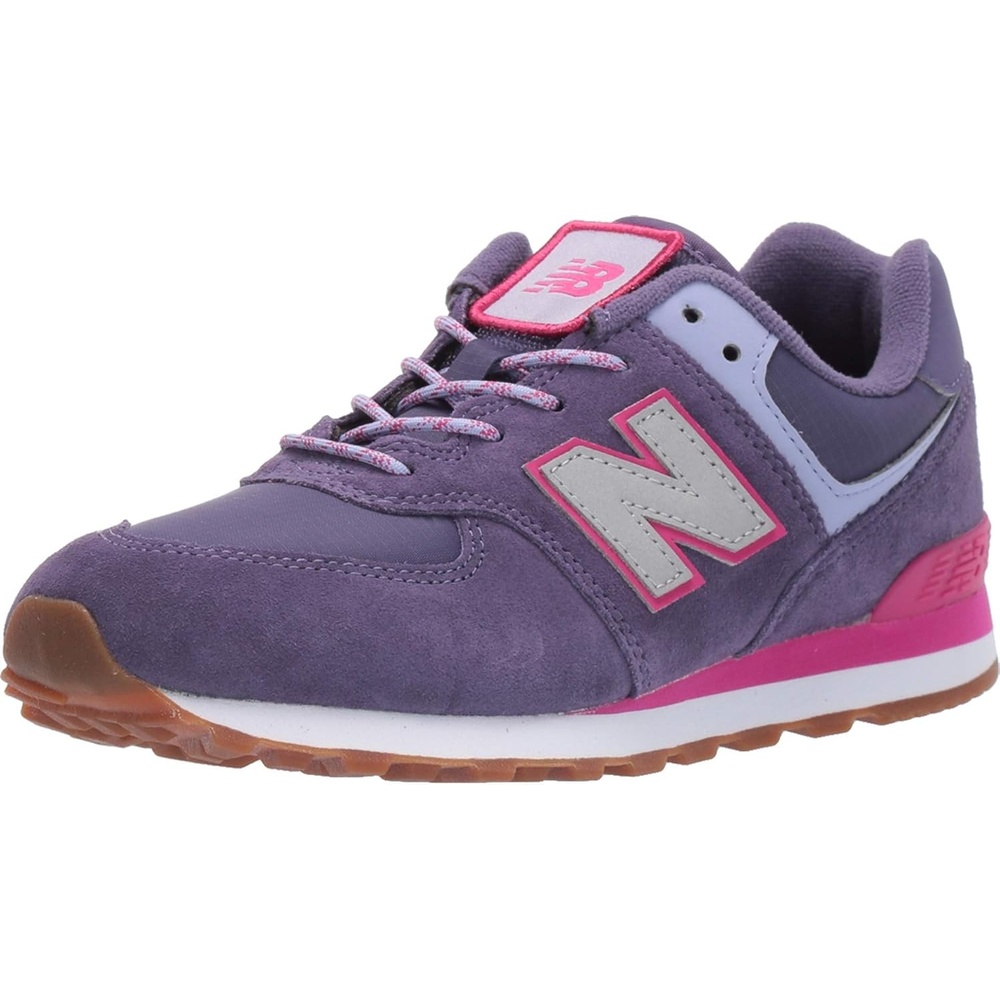 image:imageNew Balance Kids 574 V1 Classic LaceUp Sneaker Big KidViolet FluoriteCarnival