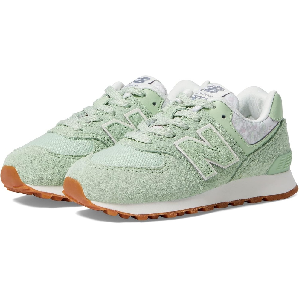 image:imageNew Balance Kids 574 V1 LaceUp Sneakers  Casual ShoesAvocadoSea Salt