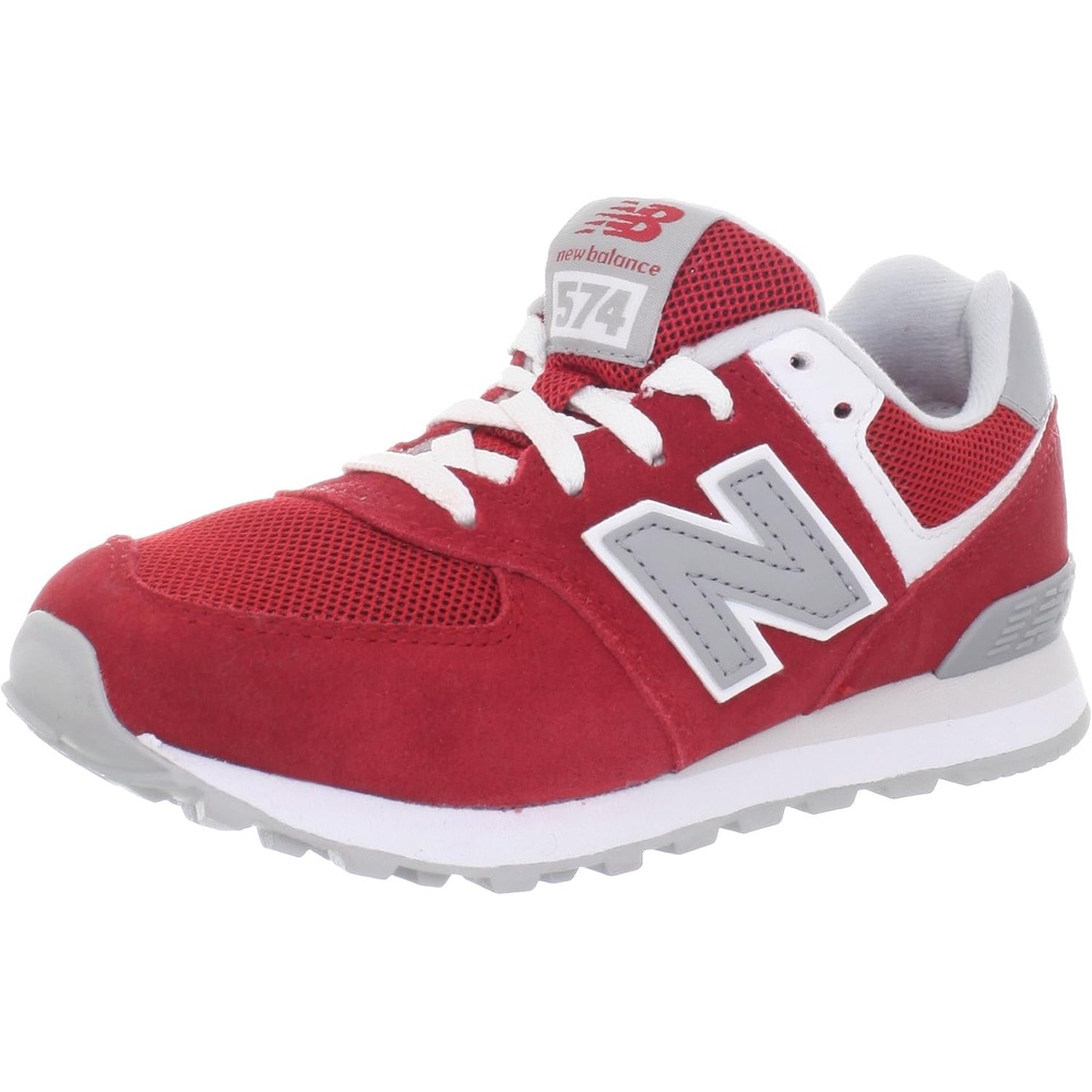 image:imageNew Balance Kids 574 V1 LaceUp Sneakers  Casual ShoesBarbados Cherry