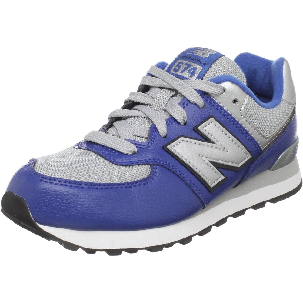 image:imageNew Balance Kids 574 V1 LaceUp Sneakers  Casual ShoesBlackRoyal Blue