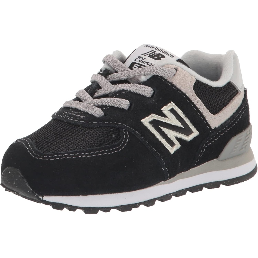 image:imageNew Balance Kids 574 V1 LaceUp Sneakers Casual ShoesBlackWhite