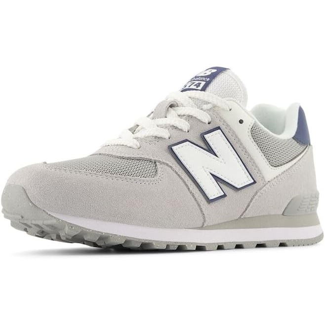 image:imageNew Balance Kids 574 V1 LaceUp Sneakers Casual ShoesBrighton GreyNb Navy