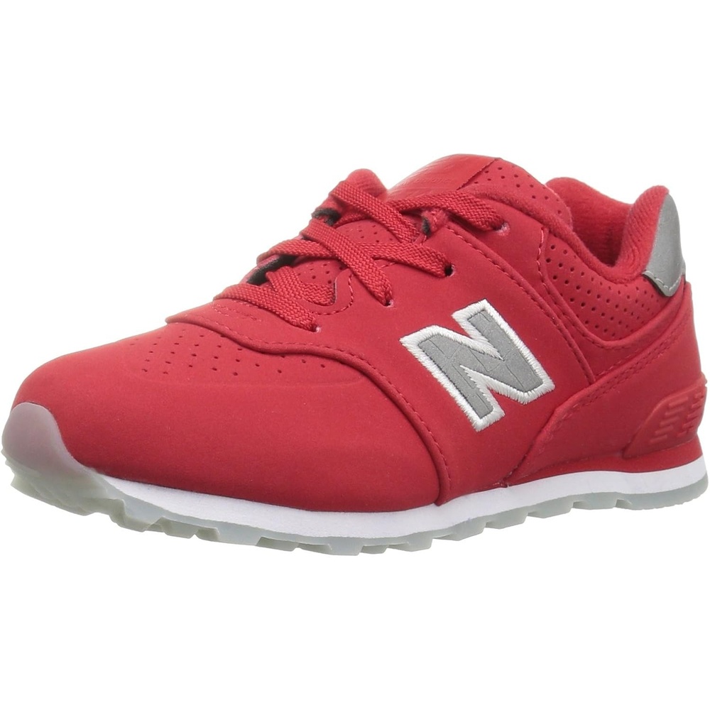 image:imageNew Balance Kids 574 V1 LaceUp Sneakers Casual ShoesChinese RedWhite