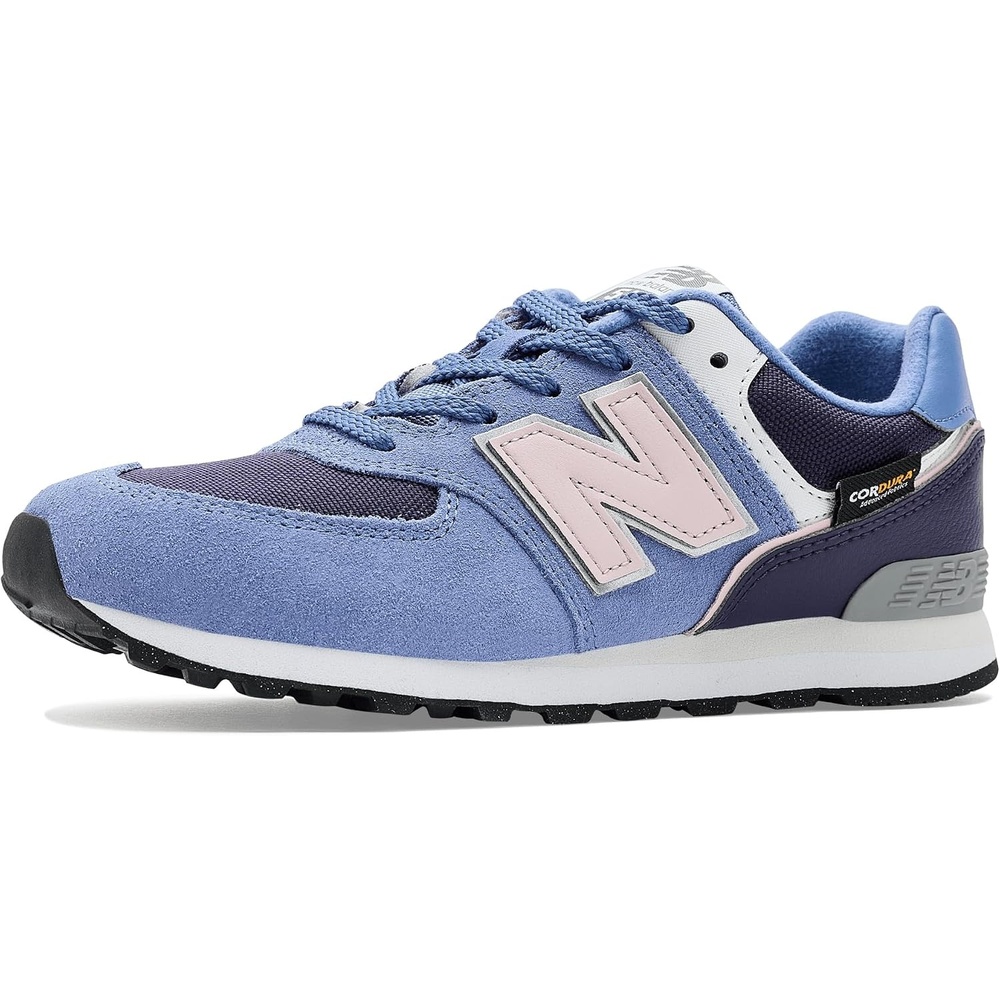 image:imageNew Balance Kids 574 V1 LaceUp Sneakers Casual ShoesFairweather BlueStone Pink