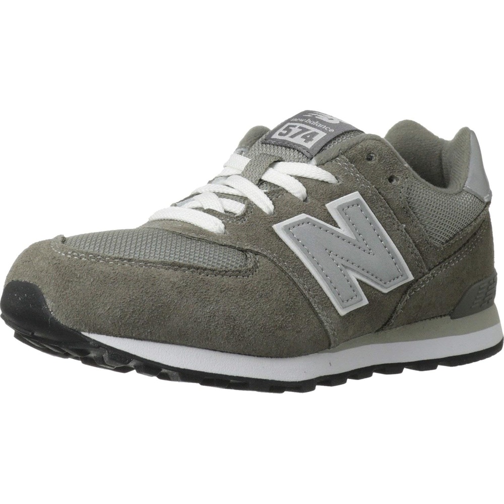 image:imageNew Balance Kids 574 V1 LaceUp Sneakers Casual ShoesGreyOlive