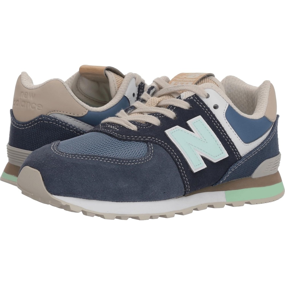 image:imageNew Balance Kids 574 V1 LaceUp Sneakers Casual ShoesNavyVintage Indigo