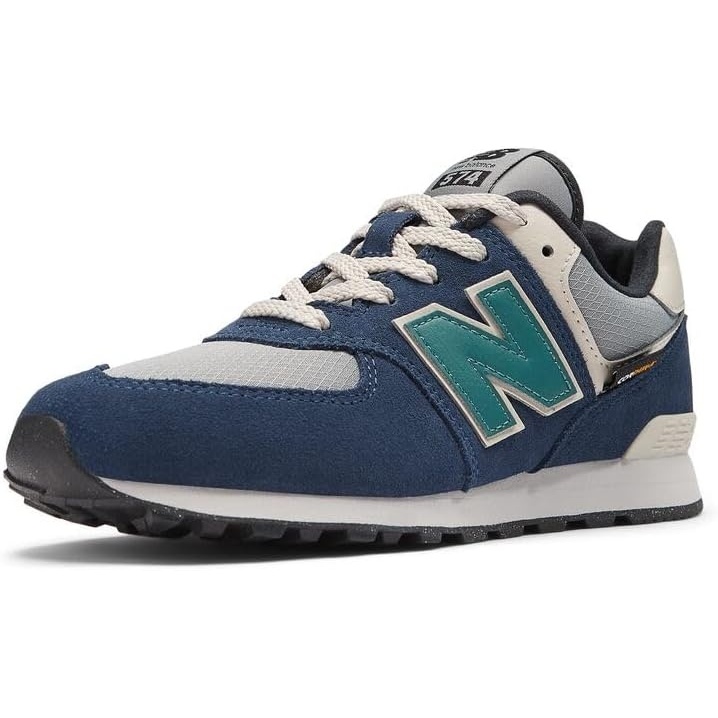 image:imageNew Balance Kids 574 V1 LaceUp Sneakers Casual ShoesNb NavySlate Gray