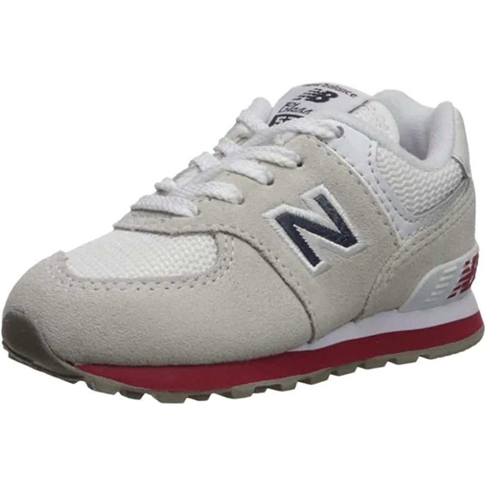 image:imageNew Balance Kids 574 V1 LaceUp Sneakers  Casual ShoesNimbus CloudNavy