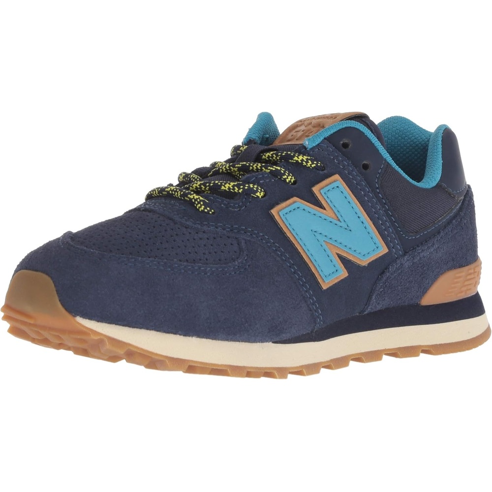 image:imageNew Balance Kids 574 V1 LaceUp Sneakers Casual ShoesPigmentCadet