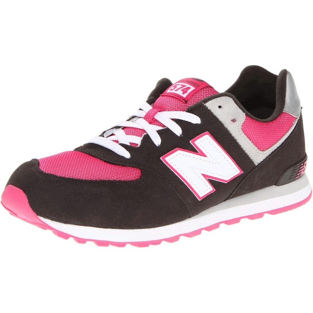 image:imageNew Balance Kids 574 V1 LaceUp Sneakers Casual ShoesRavenpink