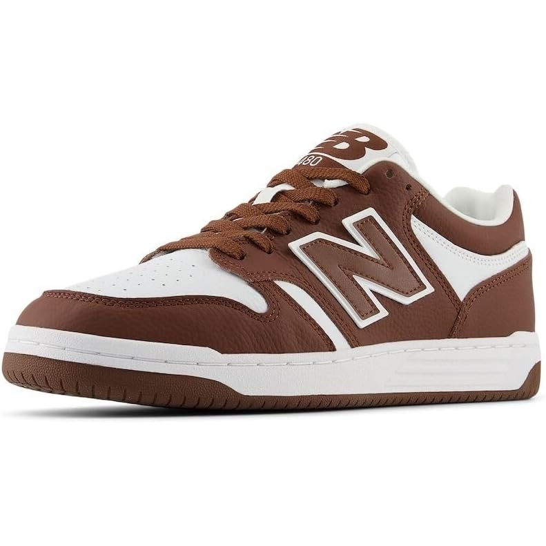 image:imageNew Balance Mens 480 V1 SneakersRich OakWhite